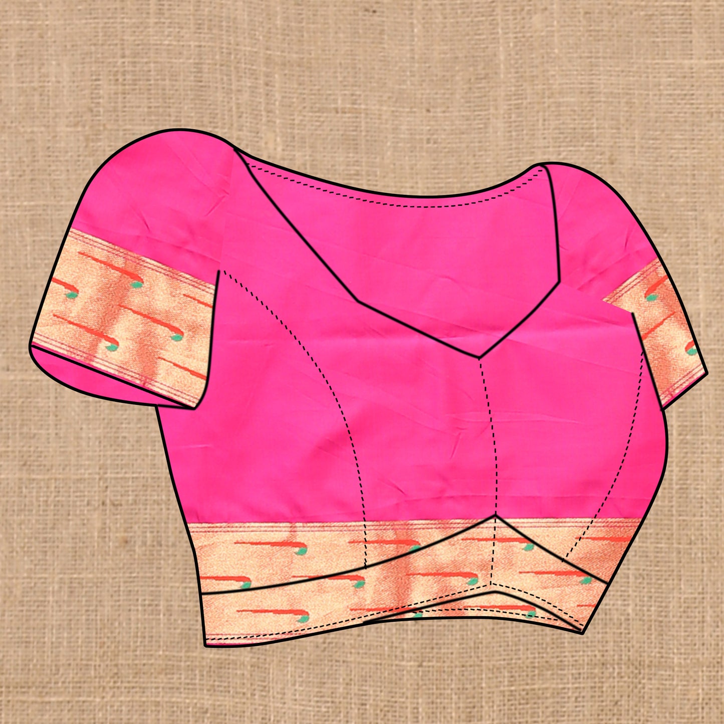 Light Pink Traditional Rajhans Paithani Soft Silk Saree With Blouse Piece