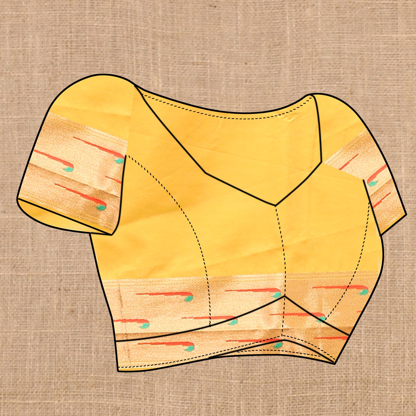 Yellow Traditional Rajhans Paithani Soft Silk Saree With Blouse Piece