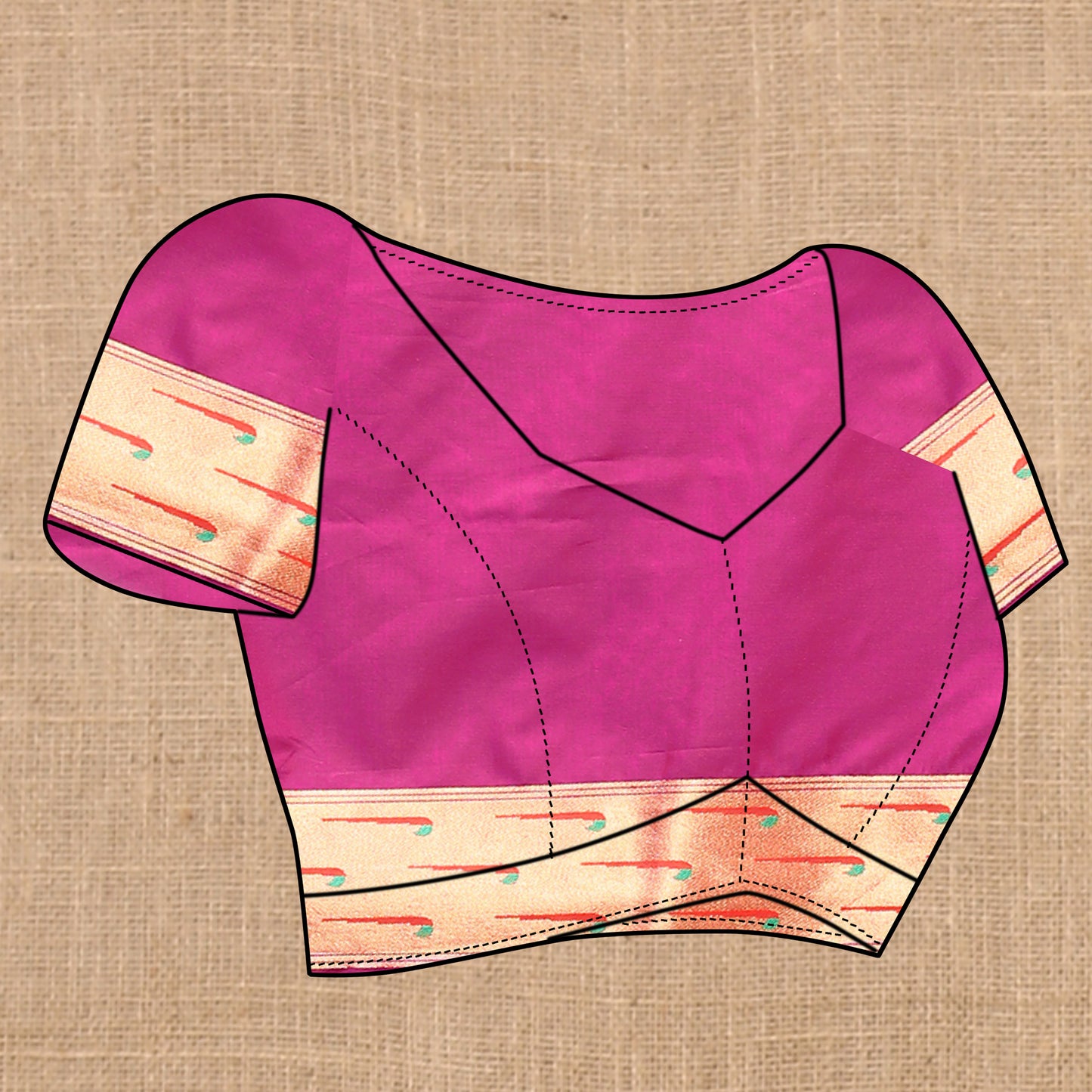 Pink Traditional Rajhans Paithani Soft Silk Saree With Blouse Piece