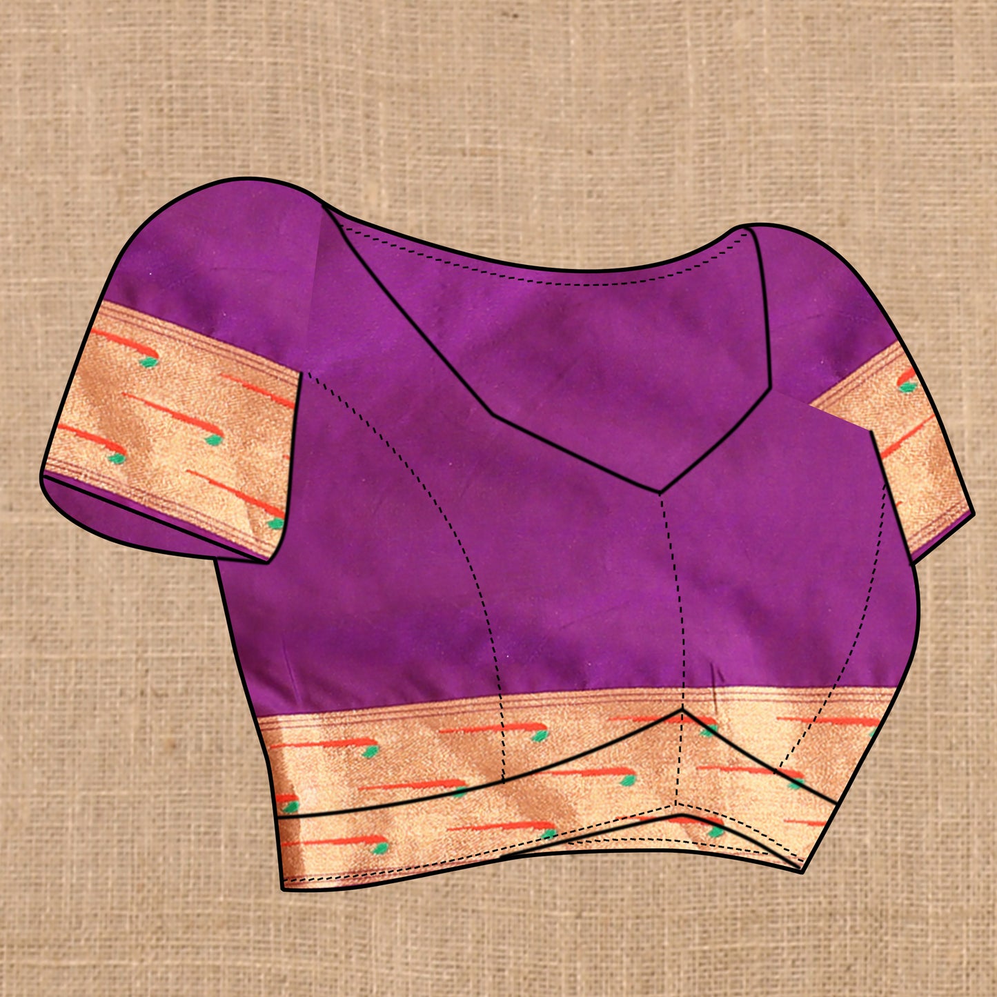 Wine Traditional Rajhans Paithani Soft Silk Saree With Blouse Piece